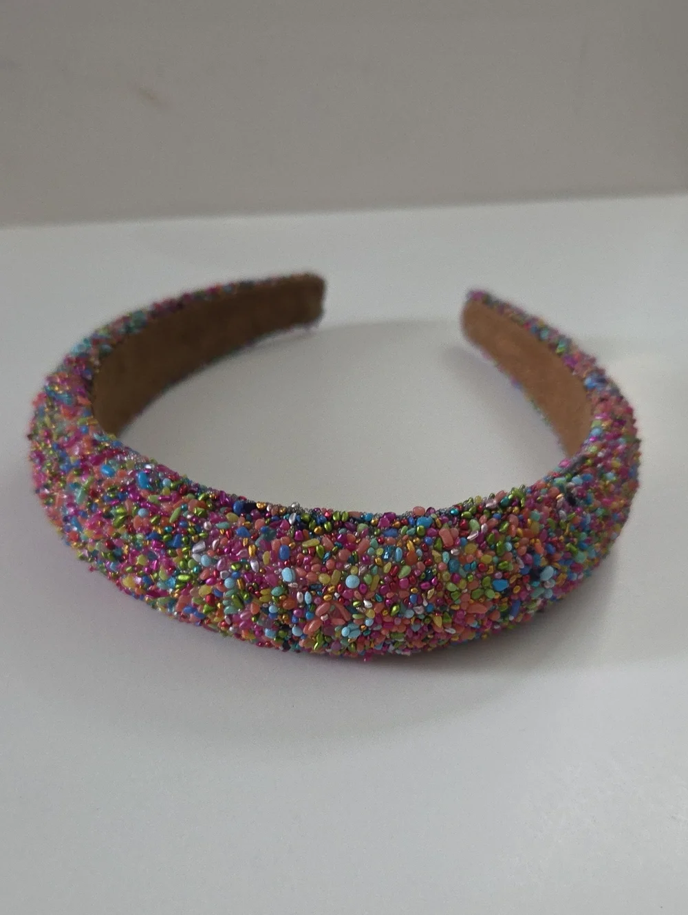 Multicolor Beaded Padded Headband